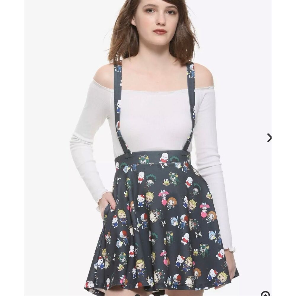 My Hero Academia X Hello Kitty And Friends Characters Suspender Skirt Plus Size